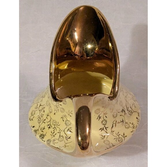 22 Kt Gold Sugar Bowl Creamer Salt & Pepper Shaker MCM Guaranteed Yellow Vtg USA - Picture 9 of 16